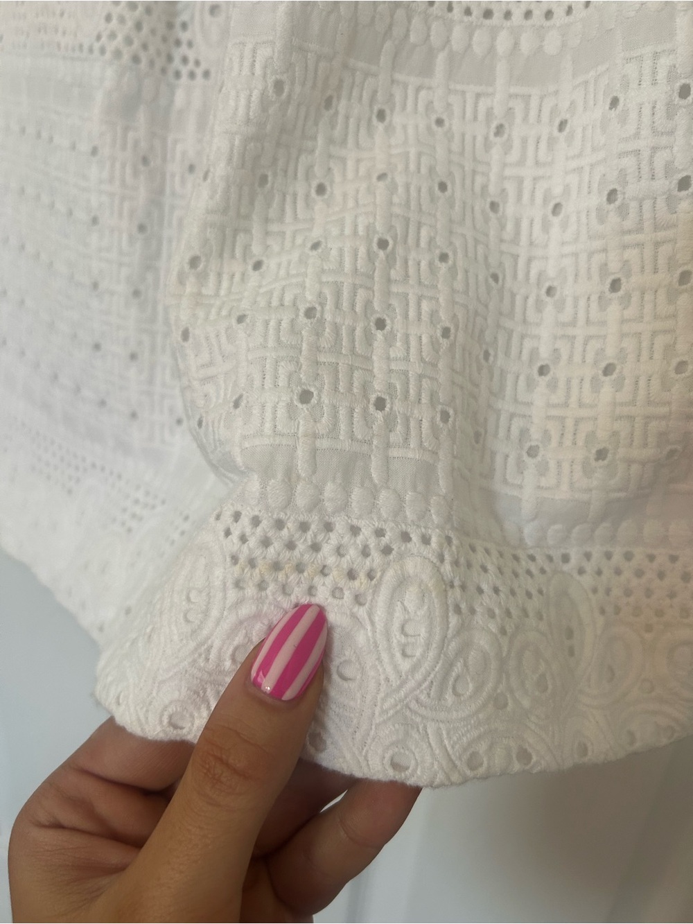 Lilly Pulitzer White Eyelet Strapless Marta Dress Size 2 - Picture 3 of 12